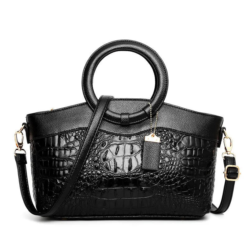 Fabric ladies shoulder handbag with zipper compartments in multiple colour options