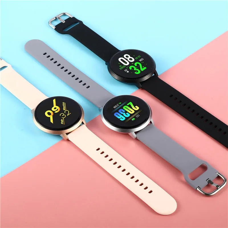 Ultra-thin waterproof smart health bracelet with zinc alloy body and 1.3-inch touch screen display