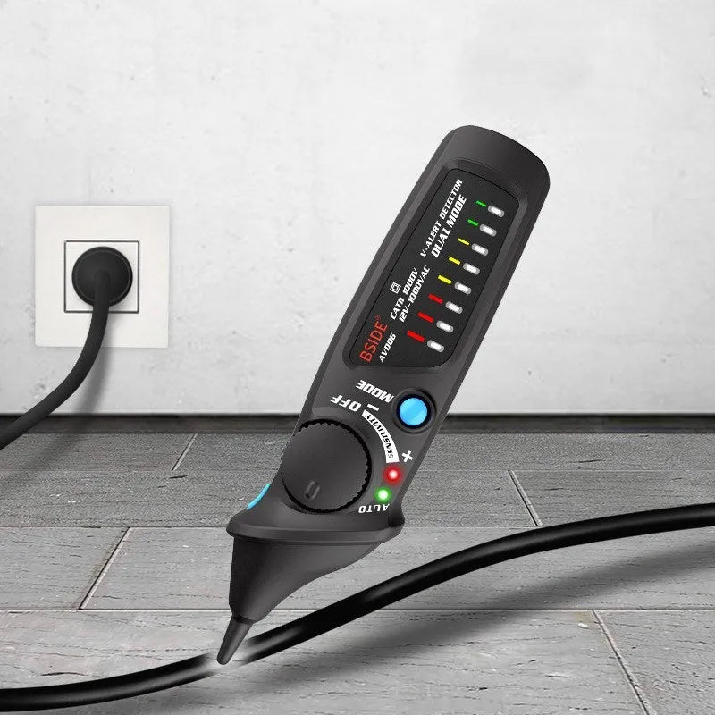 Smart sensor test pencil with round head for high pressure electrical testing applications