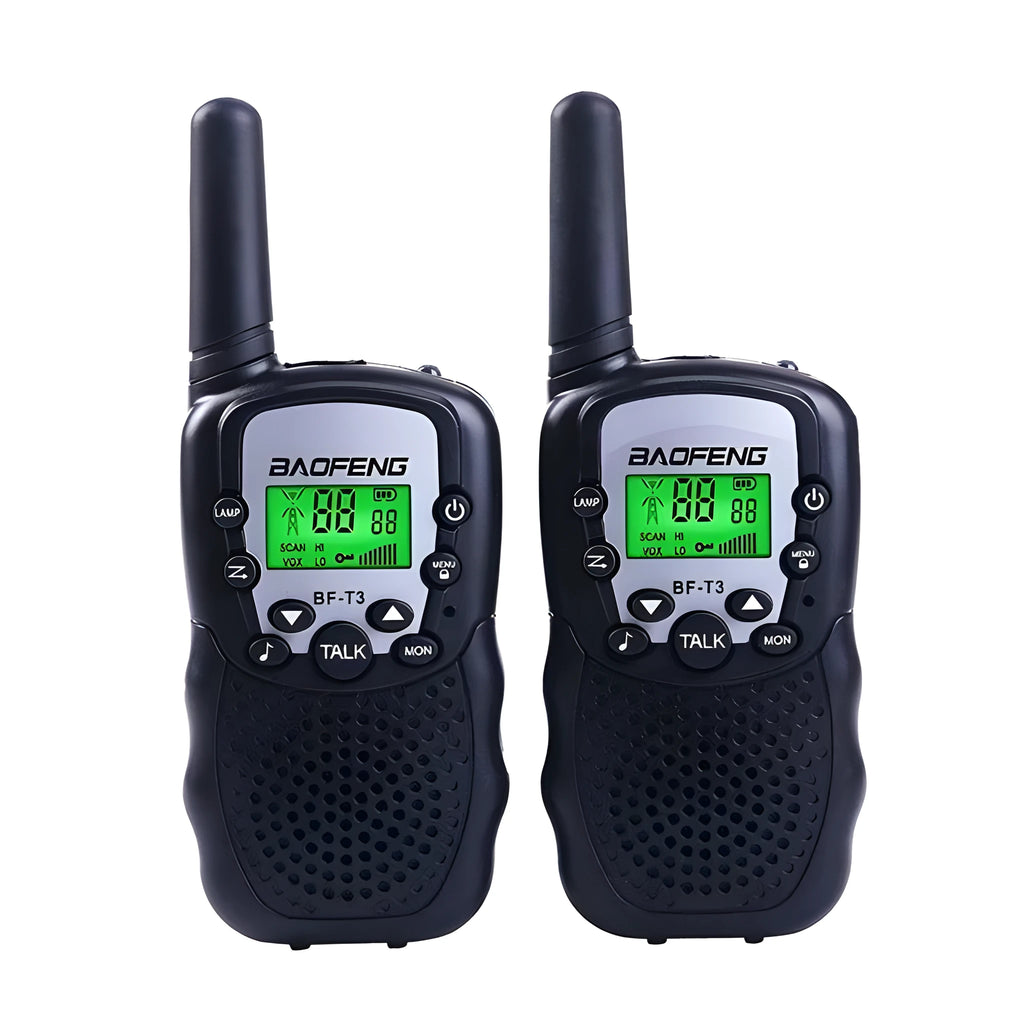 Children's walkie talkie in selected colour with 22-channel display and handheld design