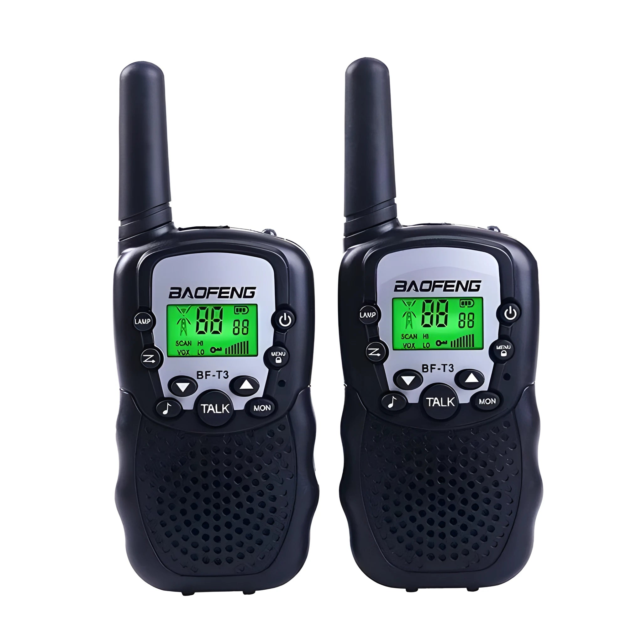 Children's walkie talkie in selected colour with 22-channel display and handheld design