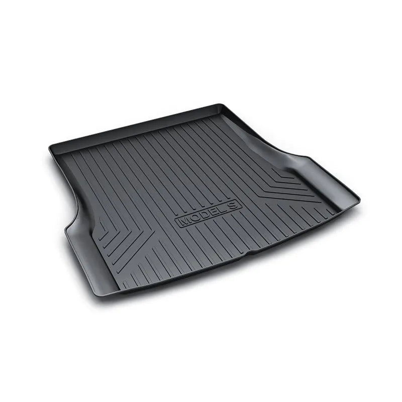 Rubber floor mat with TPE footrest for Tesla car interior