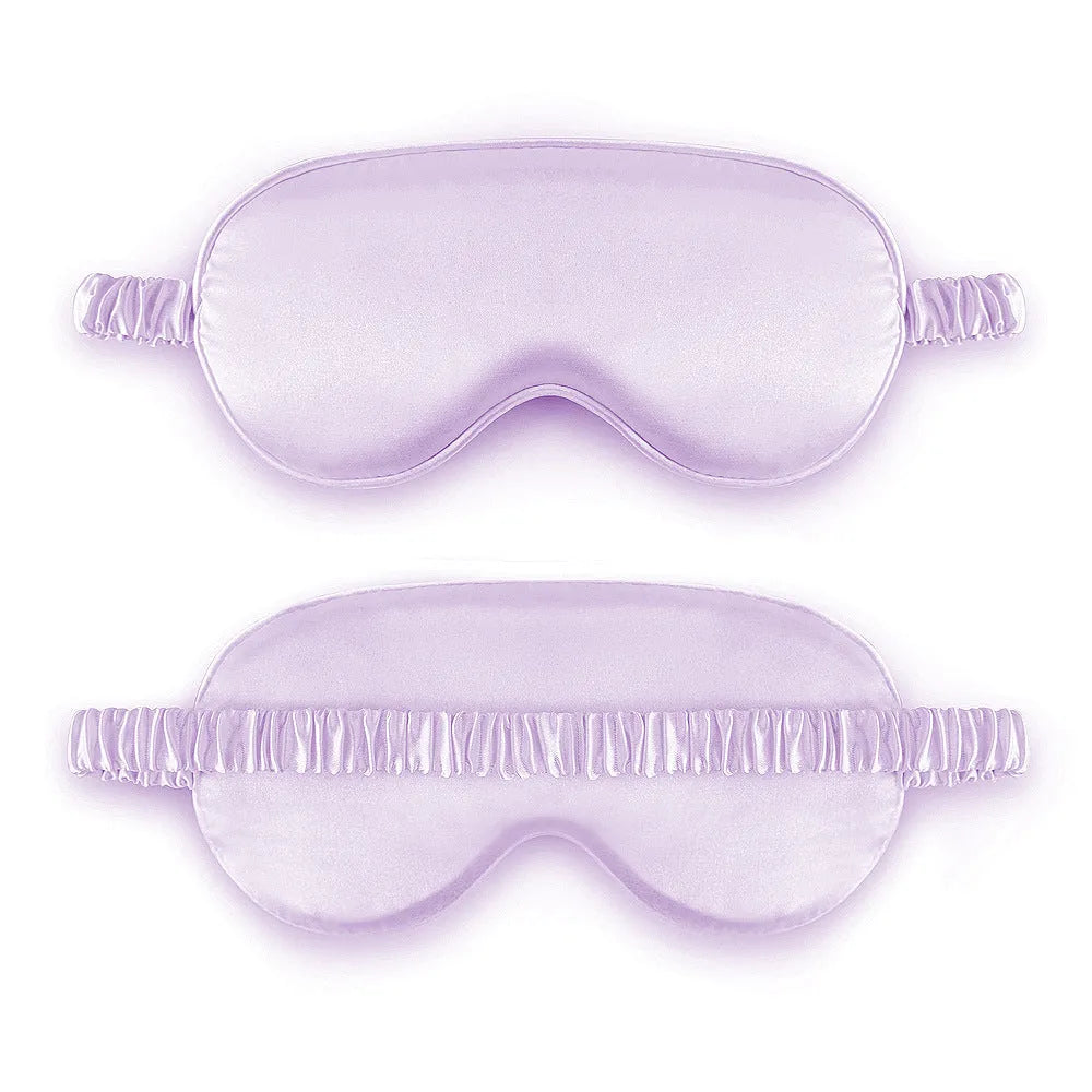 Reversible rayon satin sleep mask in a choice of colours with an elastic headband.