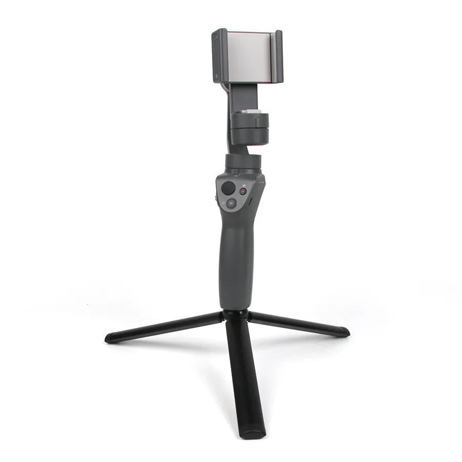 Black aluminium alloy mobile phone PTZ handheld stabiliser tripod for Apple iPhone compatibility