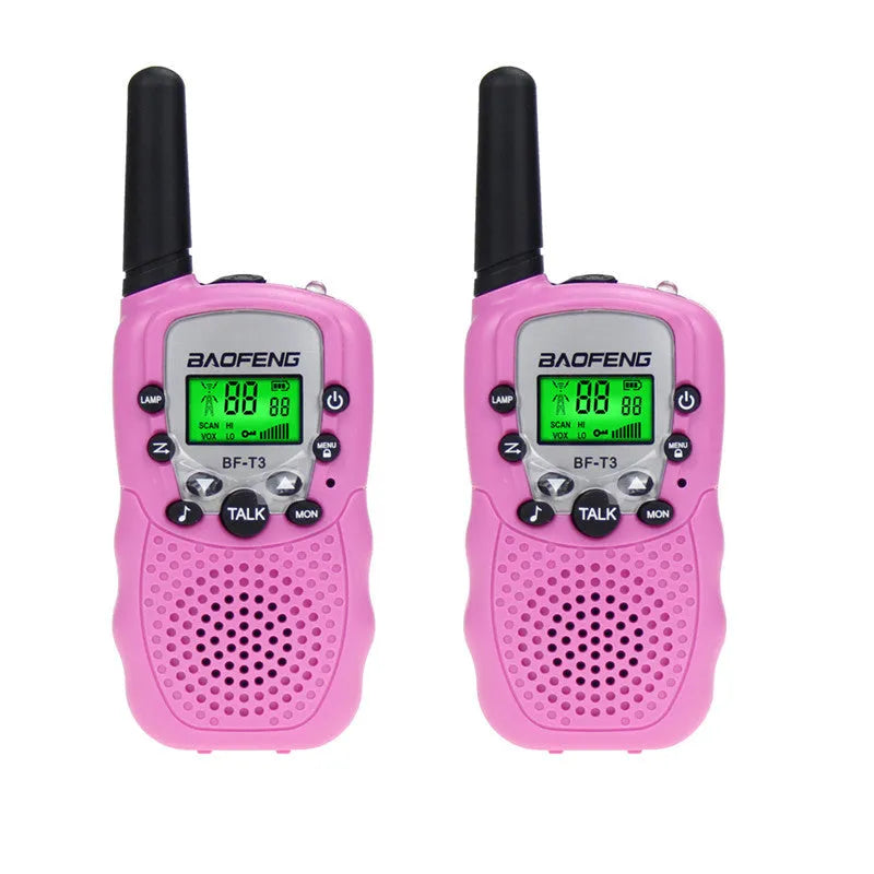 Children's walkie talkie in selected colour with 22-channel display and handheld design