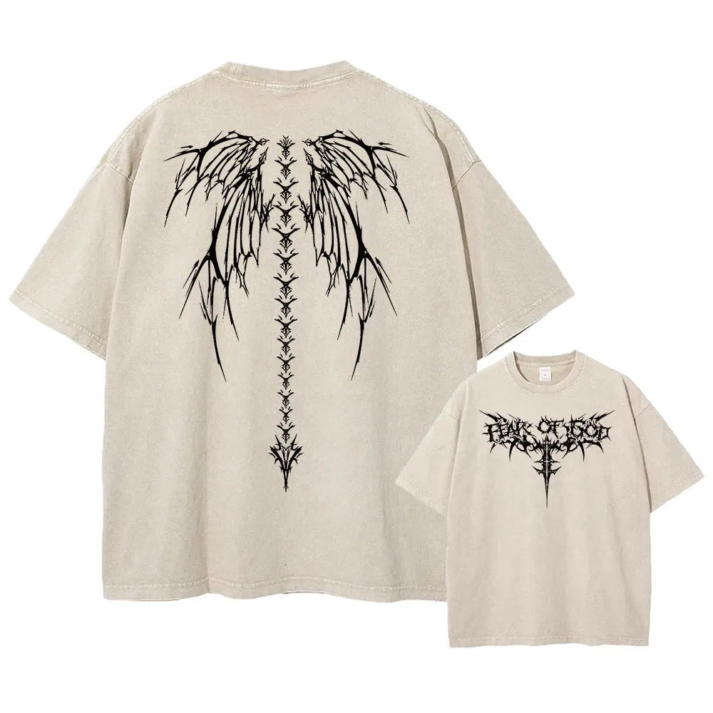 Men's oversized cotton t-shirt in loose fit with drop-shoulder short sleeves, shown in colour SX2608.