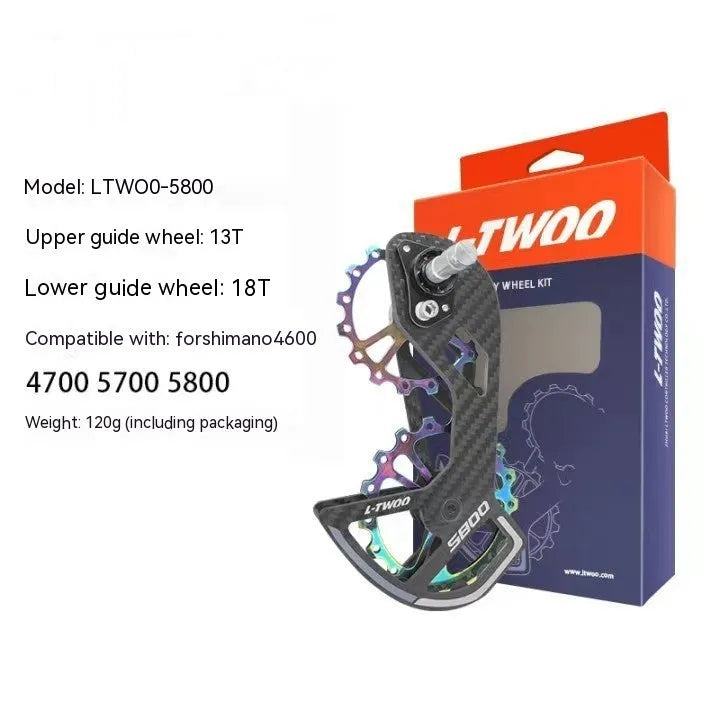 LTWOO 105 rear derailleur pulley with 13T and 18T jockey wheels for Shimano road bike groupsets