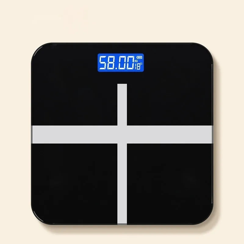 26 x 26 cm household body weighing scale in rose gold finish with multiple power options