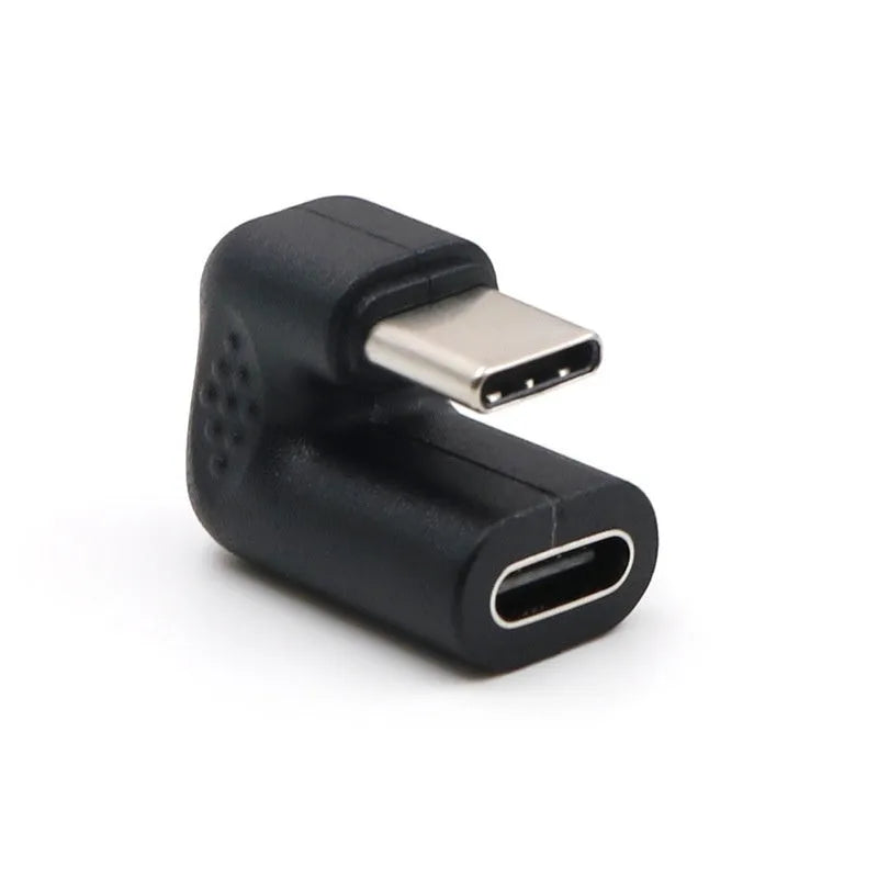 Plastic U-bend male to female adapter extension cable with four adapter pieces