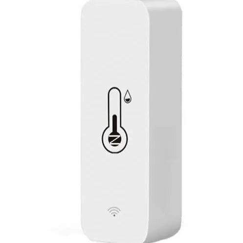 White WiFi Zigbee smart temperature and humidity sensor with Tuya compatibility