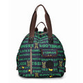 Women's large capacity backpack showing sandwich pocket design and 48cm height dimensions