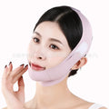 Graphene 9.0 face shaping mask in purple and green colours for facial lifting and tightening support