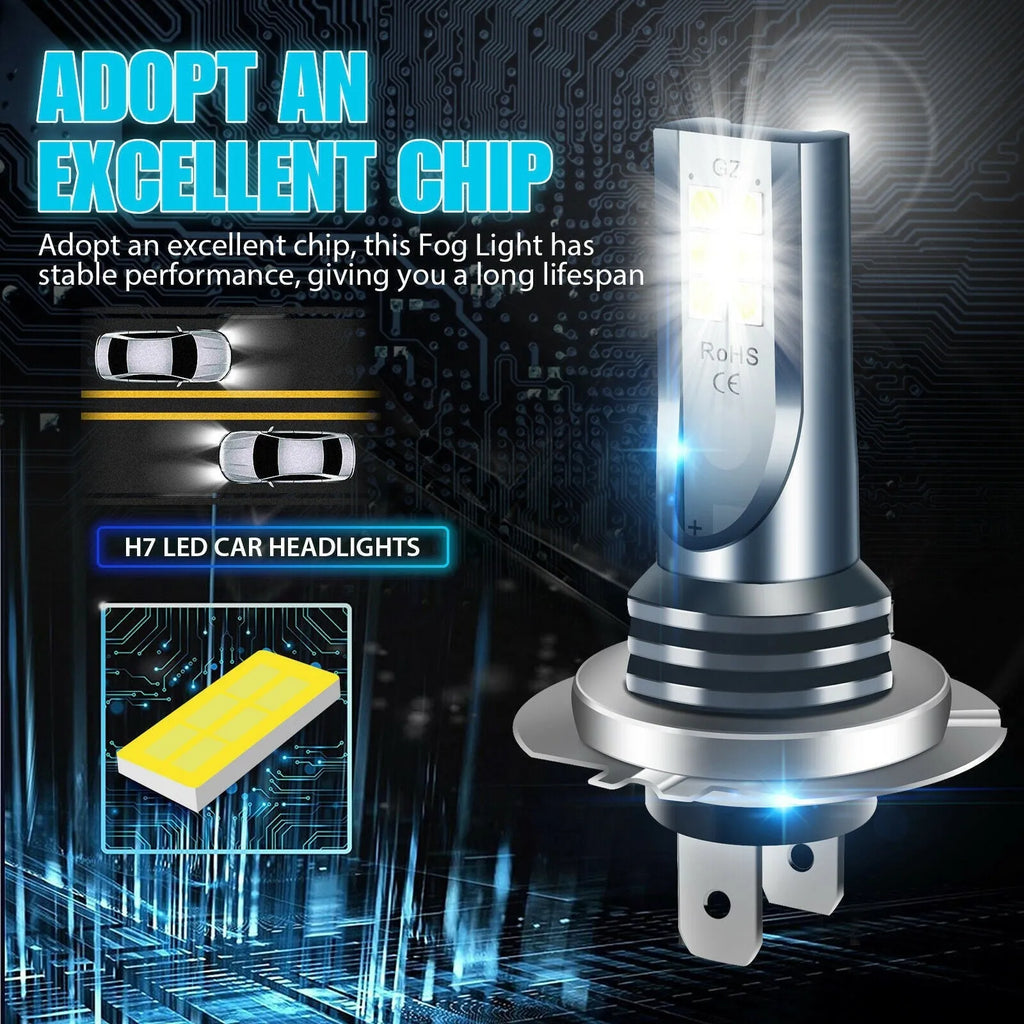 110W LED car fog lamp with aviation aluminium housing and multiple bulb base options