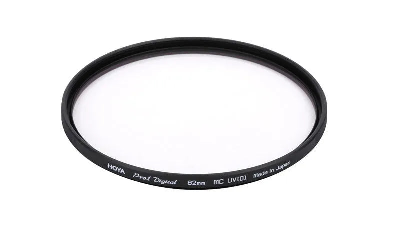 Black aluminium alloy multi-coated UV camera lens filter with standard bayonet threading