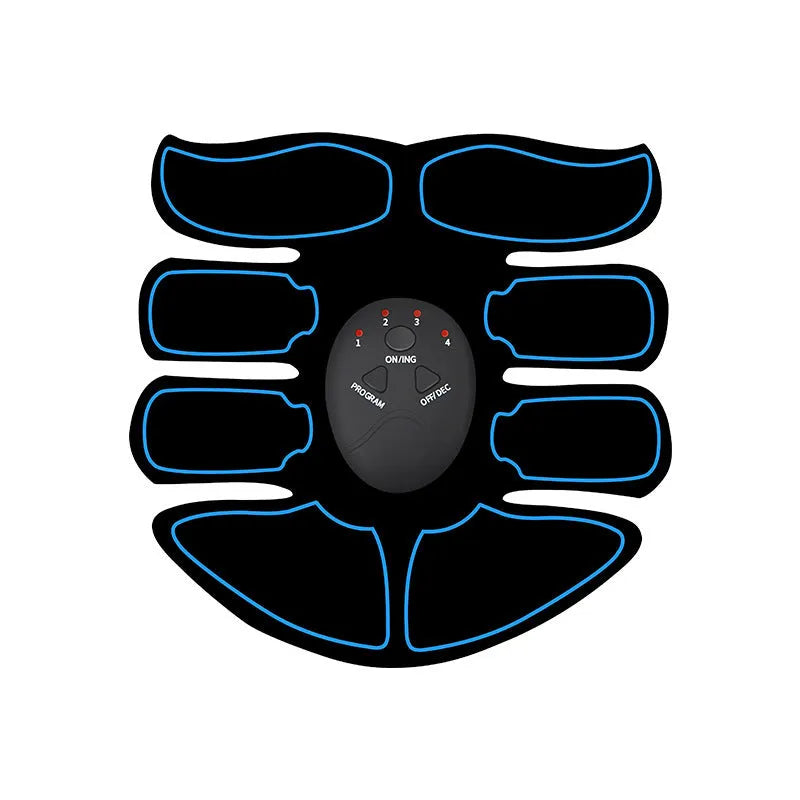 K81 rechargeable abdominal muscle stimulator patch with digital display and three electrode pads