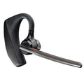 Black over-ear Bluetooth sports headphones with a large battery, shown on a model or display