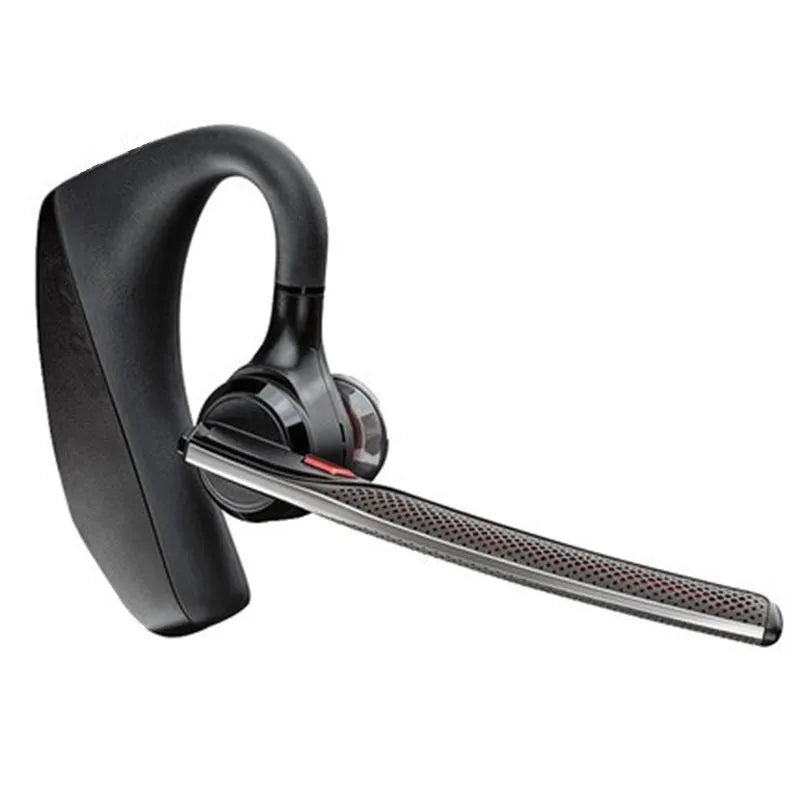 Black over-ear Bluetooth sports headphones with a large battery, shown on a model or display