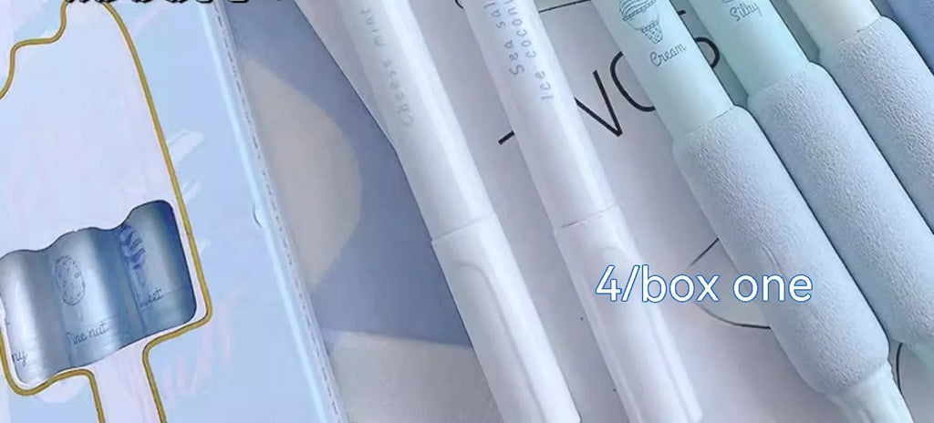 Ice cream sponge press design double-headed fluorescent pens for student calligraphy practice