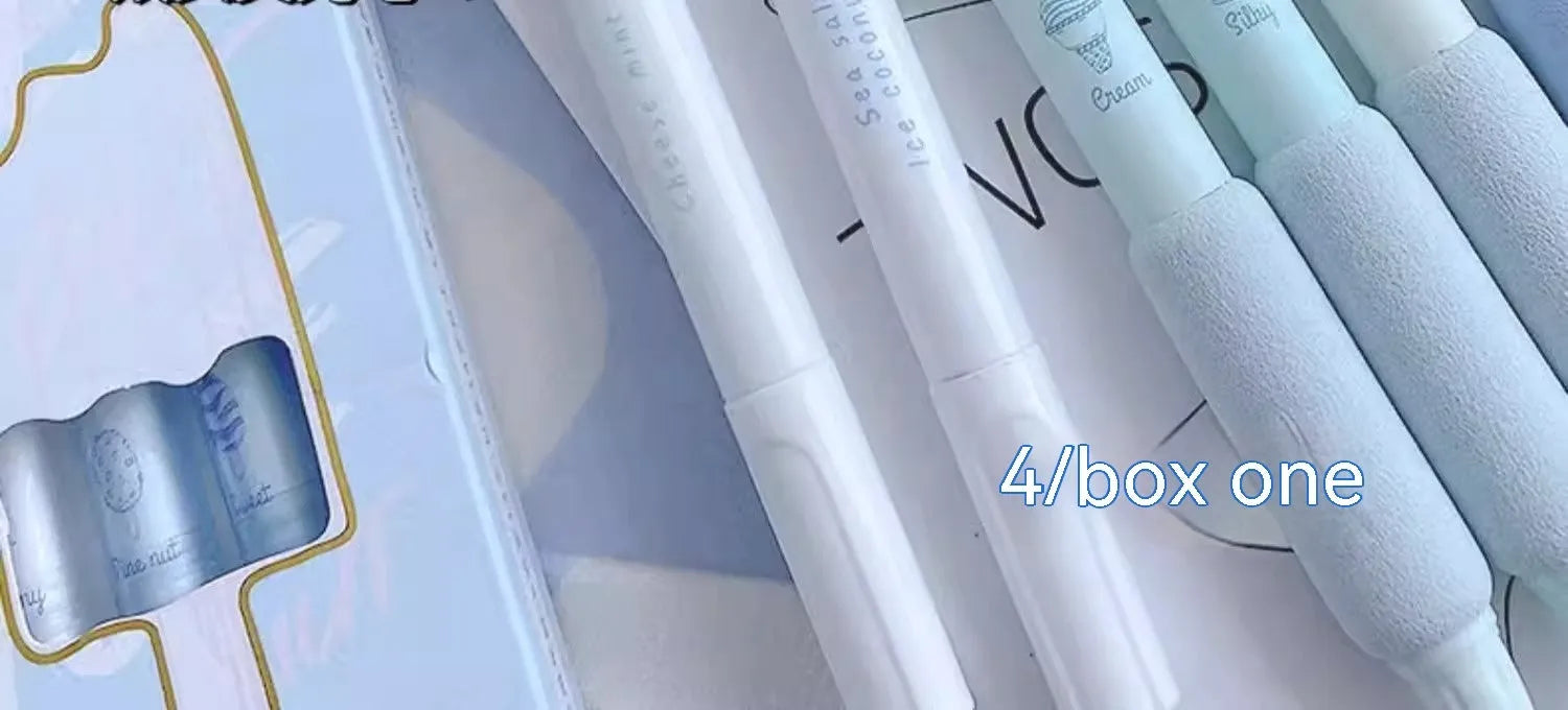 Ice cream sponge press design double-headed fluorescent pens for student calligraphy practice
