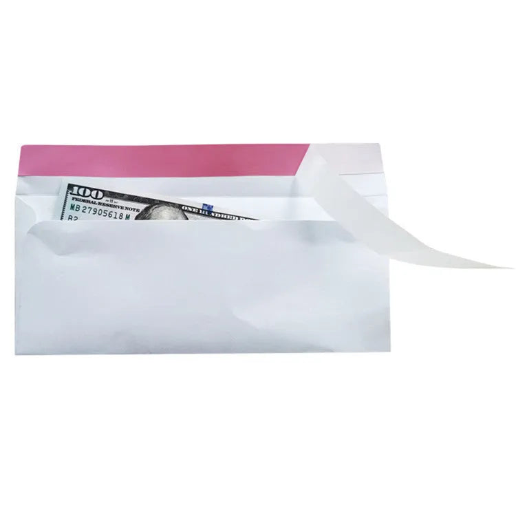 Blue anti-opening self-adhesive confidential envelope measuring 105mm by 240mm