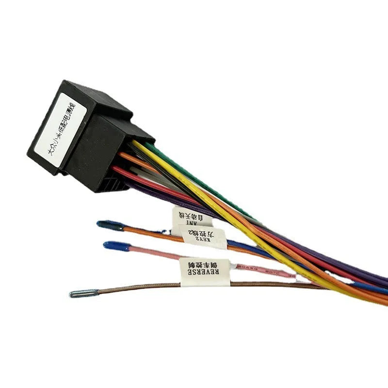 Car wiring harness power cable small head low power cord with 16-pin connector and 200mm length