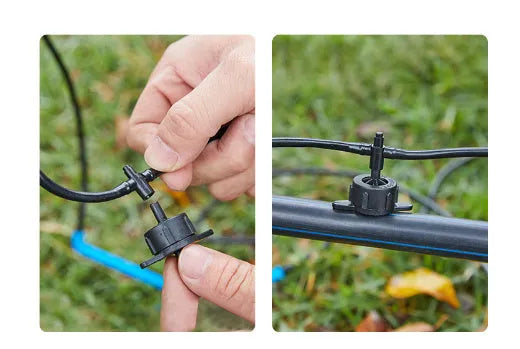 PE plastic tee water distributor for micro spray irrigation systems