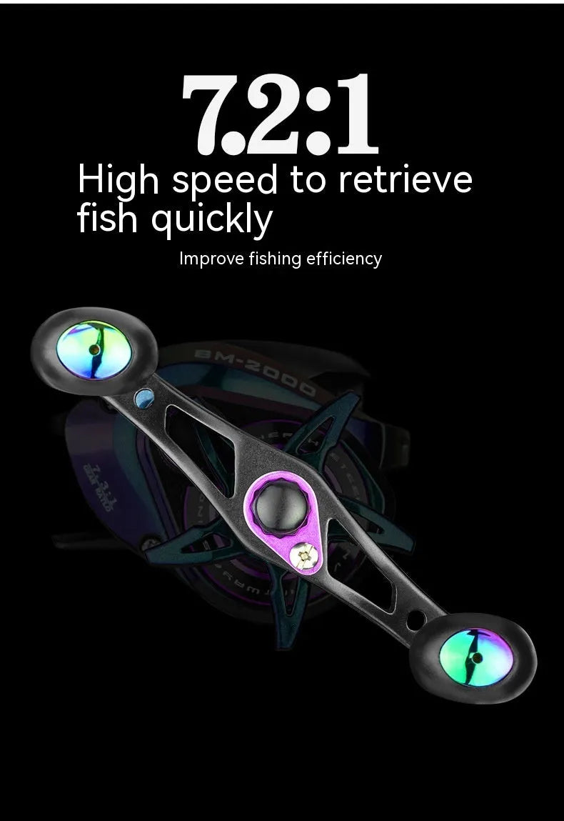 BM2000 fishing wheel with water drop design and magnetic brake system