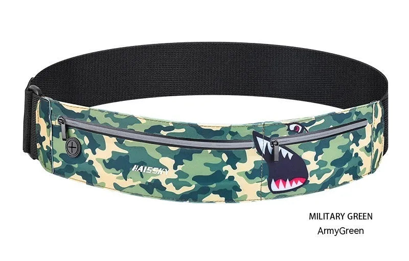 8-inch waterproof unisex waist bag for outdoor sports in chinlon Lycra