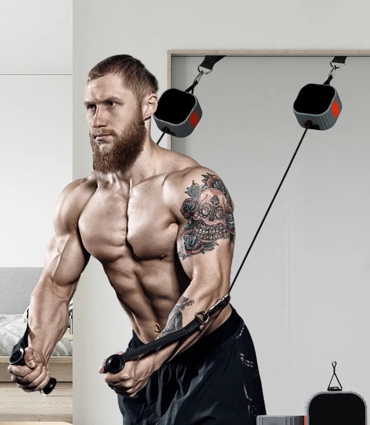 Multifunctional fitness equipment with adjustable resistance for chest, rowing and strength training exercises