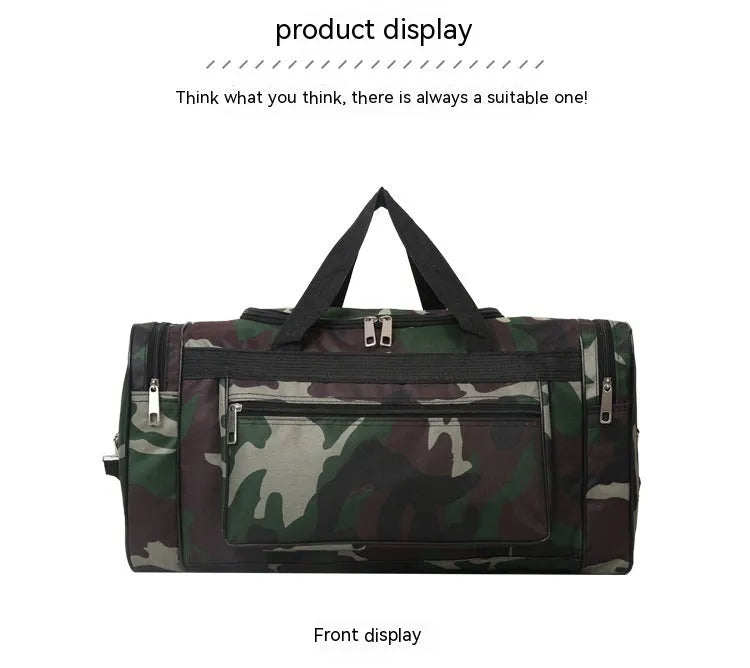 Camouflage waterproof luggage bag with below 20L capacity and stripes pattern