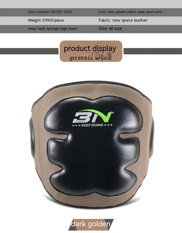 Sanda boxing breast protection target for waist defence in dark grey colour
