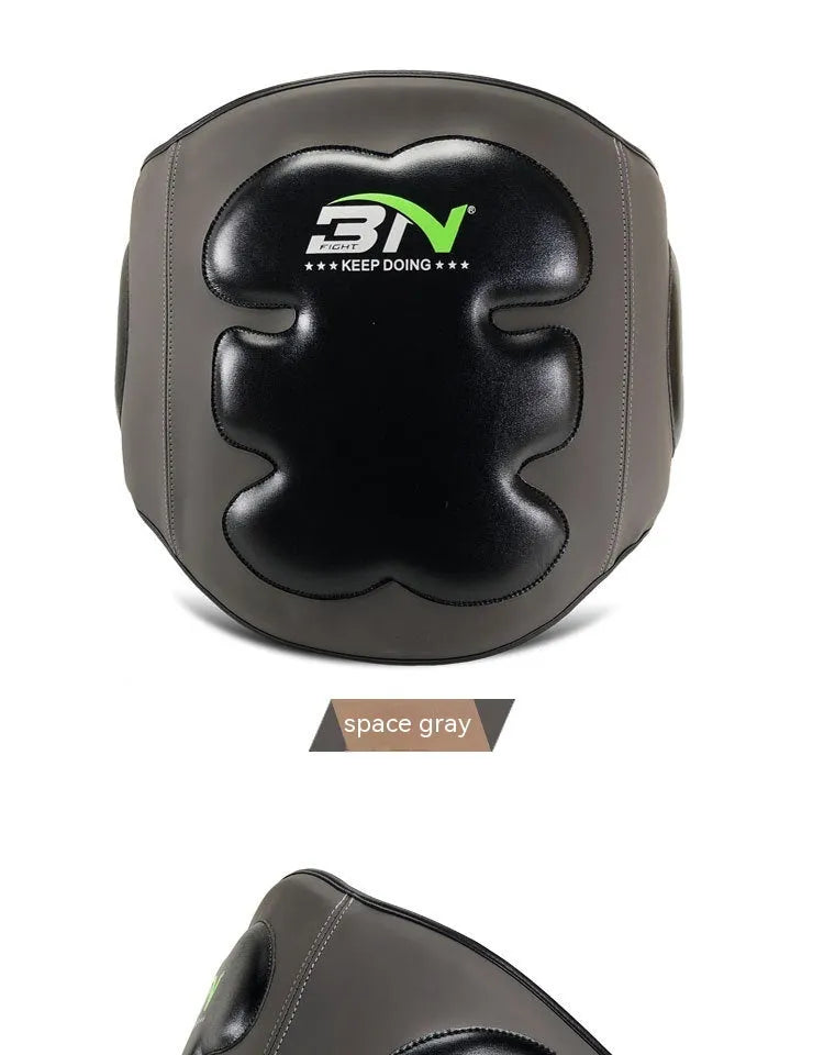 Sanda boxing breast protection target for waist defence in dark grey colour