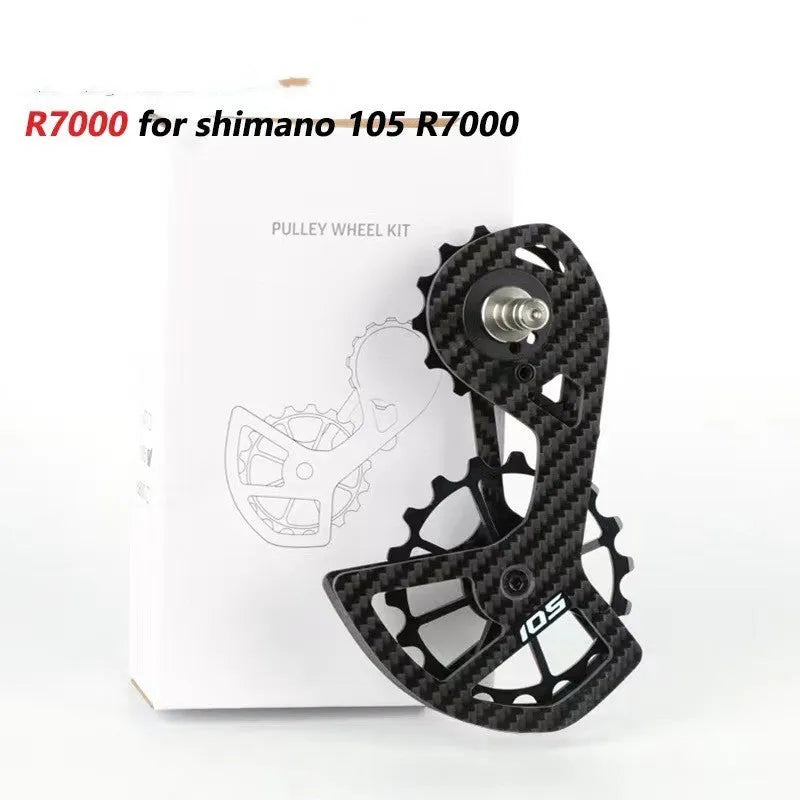 LTWOO 105 rear derailleur pulley with 13T and 18T jockey wheels for Shimano road bike groupsets