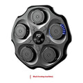 Black Bluetooth music boxing wall target mounted on wall with gloves for rhythm recognition training