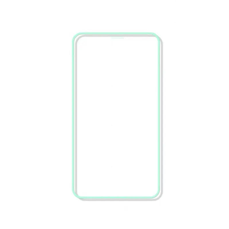 Luminous full cover tempered glass screen protector glowing in the dark for iPhone