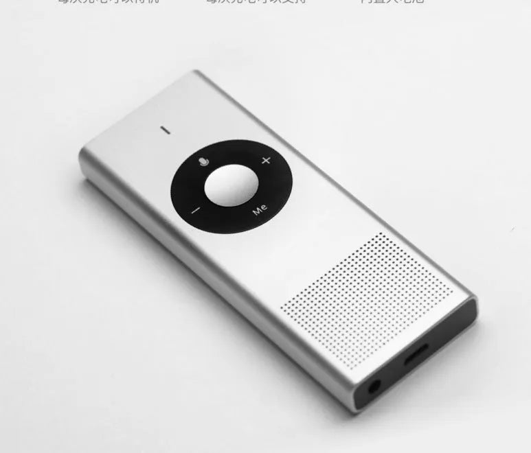 Xiaomi AI Translator portable voice translation device in Deep grey colour on a table