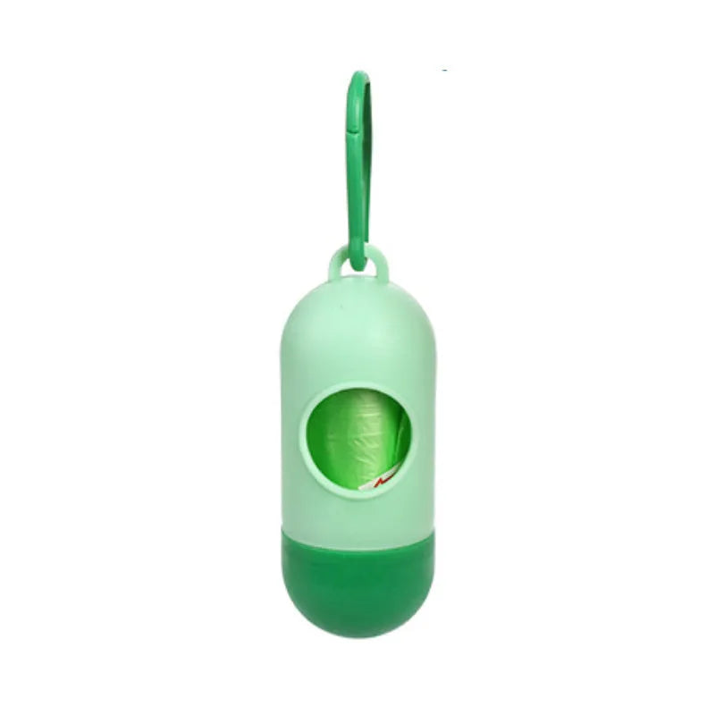 Pack of dog poop bags in six colours black blue green pink purple red sized 22.5x30cm for pet waste