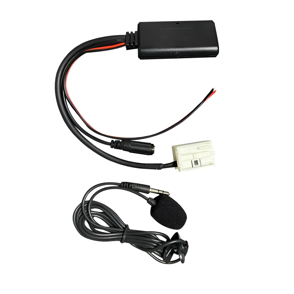 Bluetooth cable and microphone for upgrading Citroen and Peugeot car stereos with RD4 units.