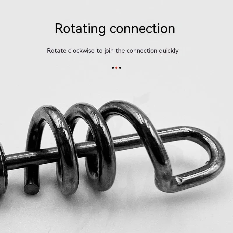 8-shaped fishing swivel connector in multiple sizes with copper or stainless steel construction