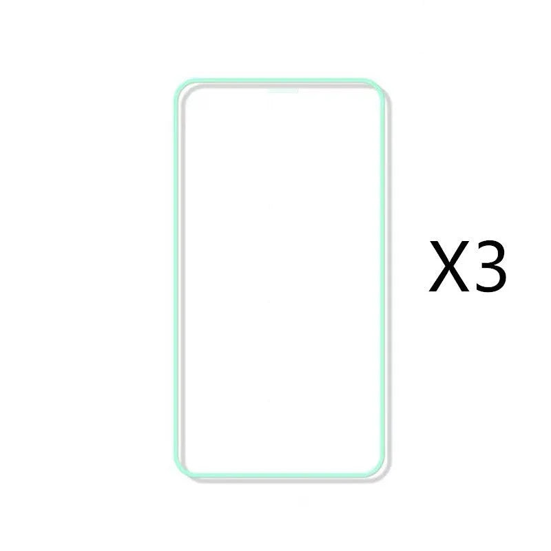 Luminous full cover tempered glass screen protector glowing in the dark for iPhone