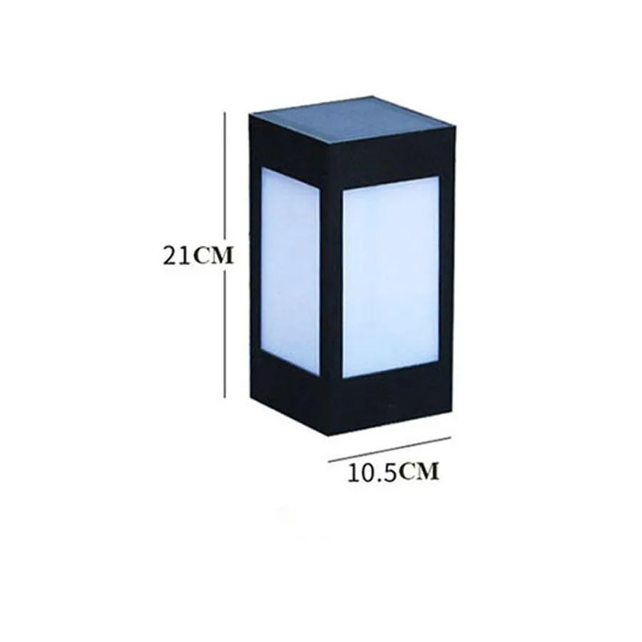 Solar garden lights with LED illumination for outdoor landscape and lawn lighting