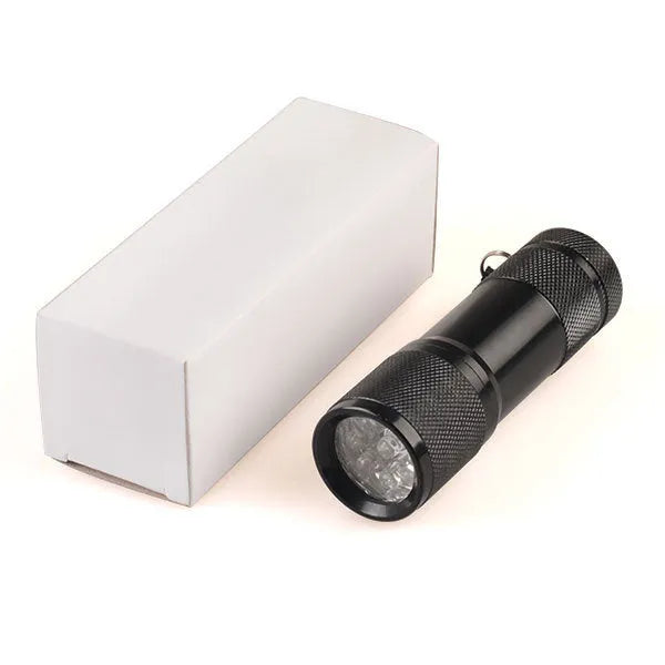 Black aluminium alloy Smart Vein Locator handheld medical flashlight for vein illumination.
