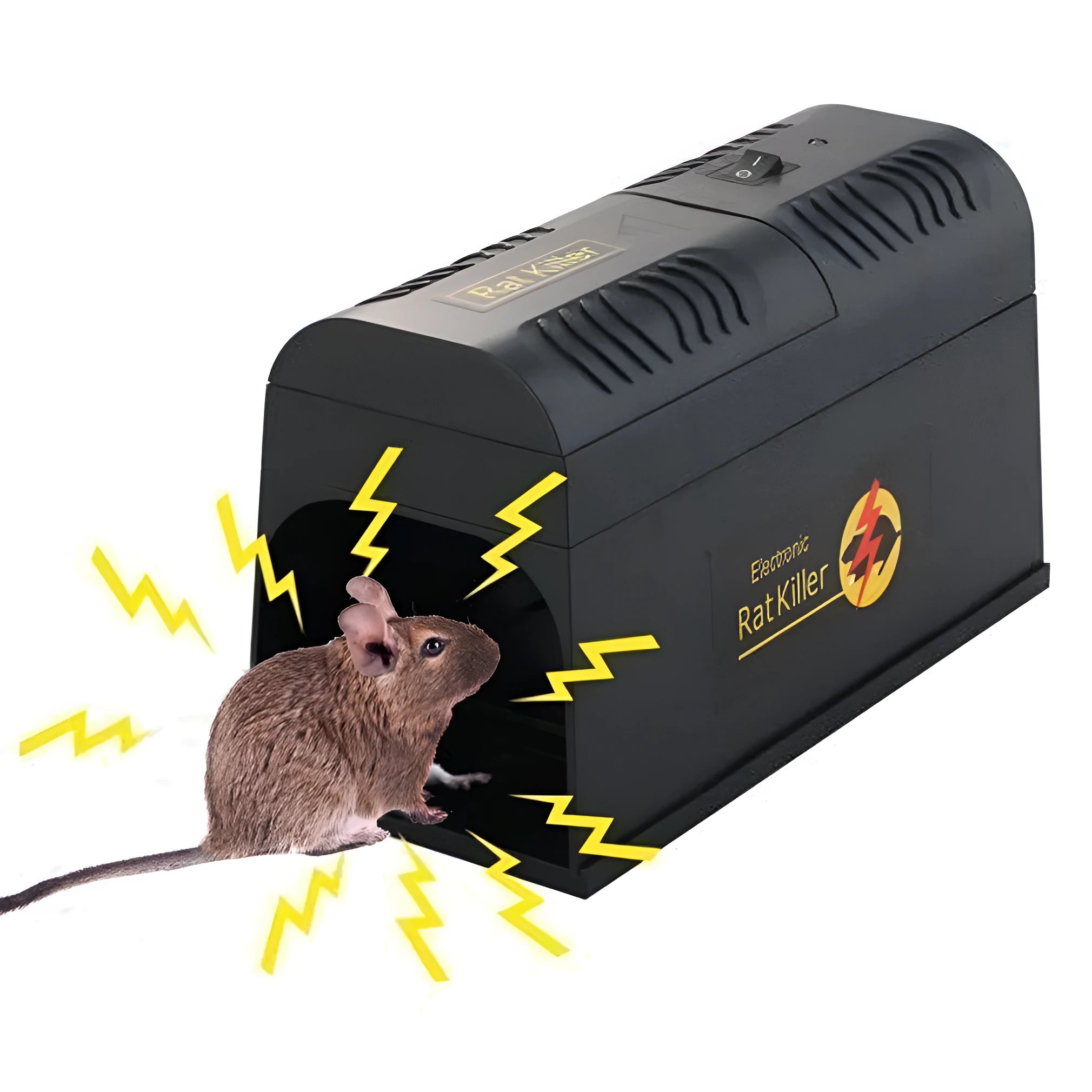 High voltage rodent killer pest control device with multiple plug options