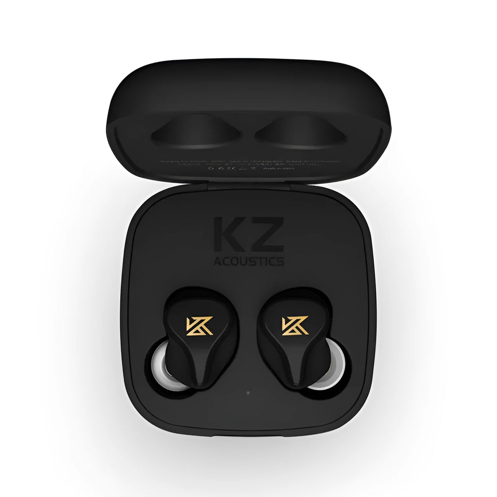 Z1 true wireless Bluetooth in-ear headphones in black or green, showing bilateral earpieces.