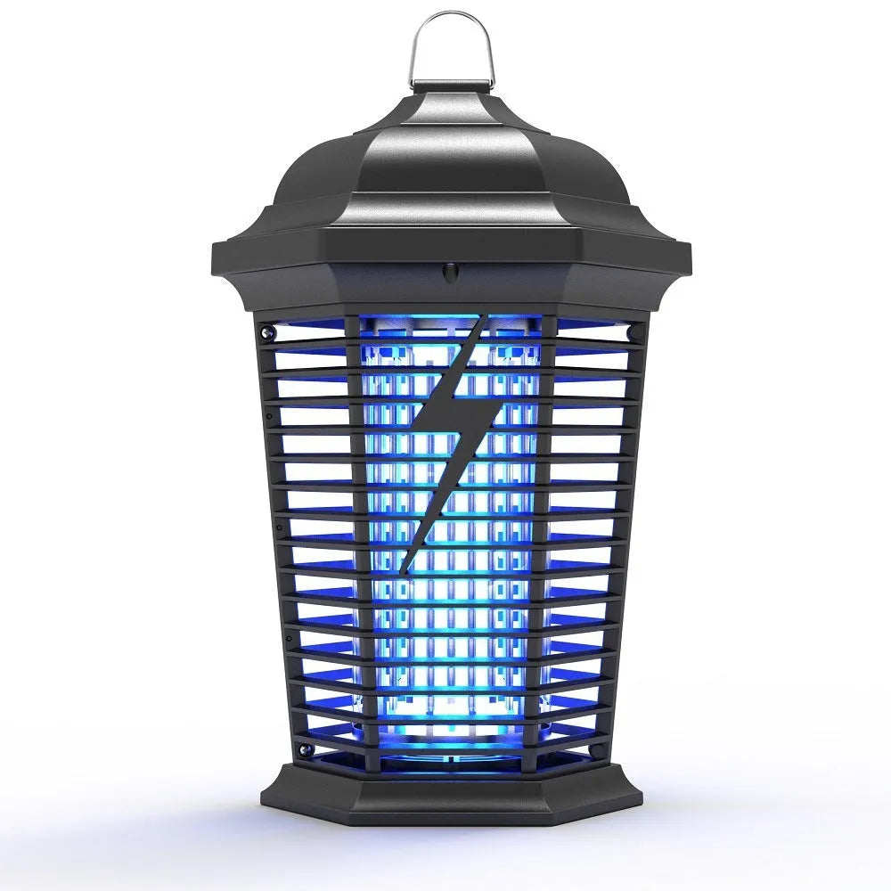 Black outdoor mosquito catcher with ABS plastic construction for areas over 61 square metres