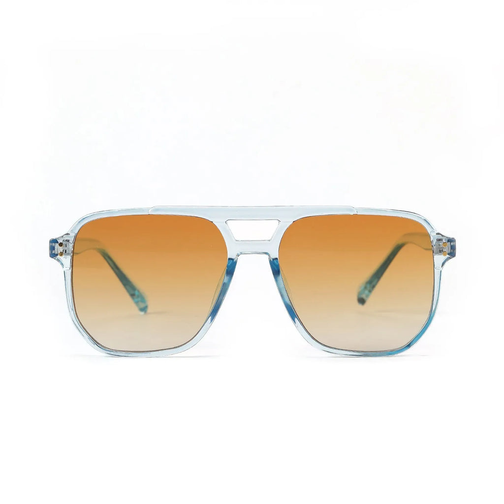 Square double beam full frame sunglasses for women with UV400 protection in various colour options.