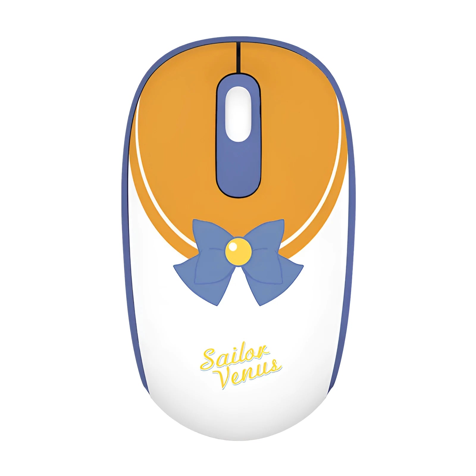 Sailor Moon pink wireless computer mouse with USB receiver showing cartoon character design