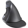 M618 wireless vertical ergonomic mouse in black or white with programmable buttons and USB receiver
