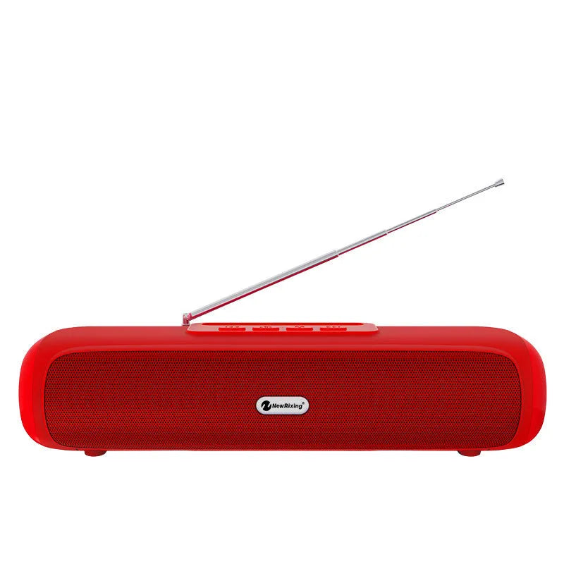 Desktop wireless long strip subwoofer in black, blue, red or silver grey colours