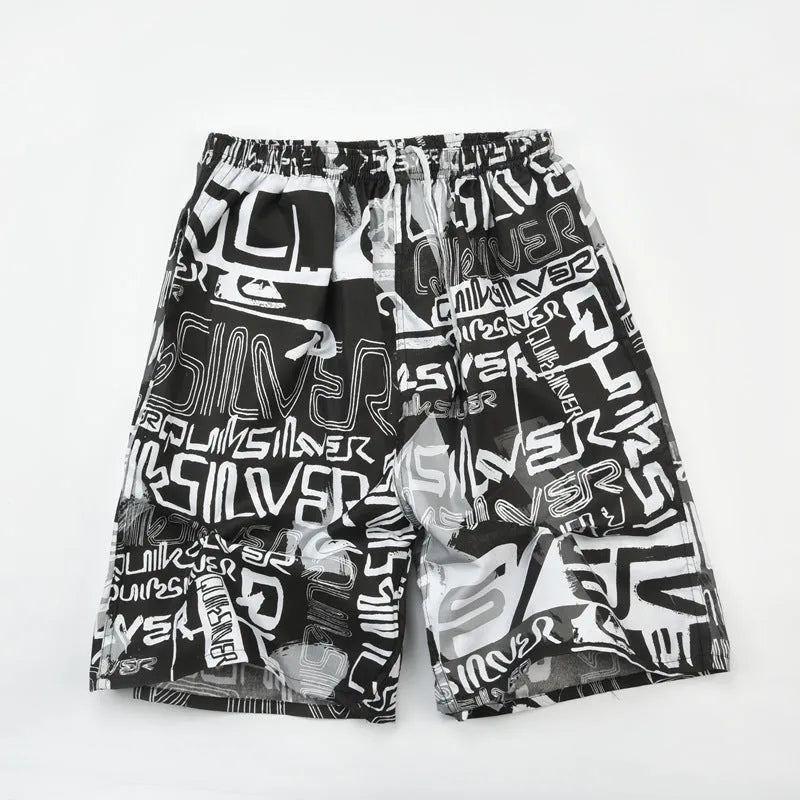 Men's floral print swimming trunks in multiple colour variations for pool and beach wear